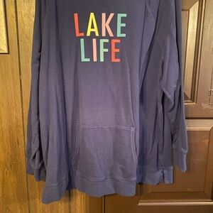 Belle by Kim Gravel Navy 'Lake Life' Sweatshirt
